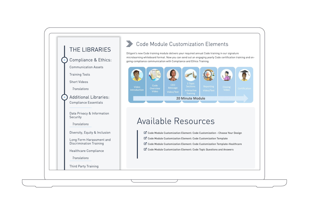 Image of Customizable code of conduct module 