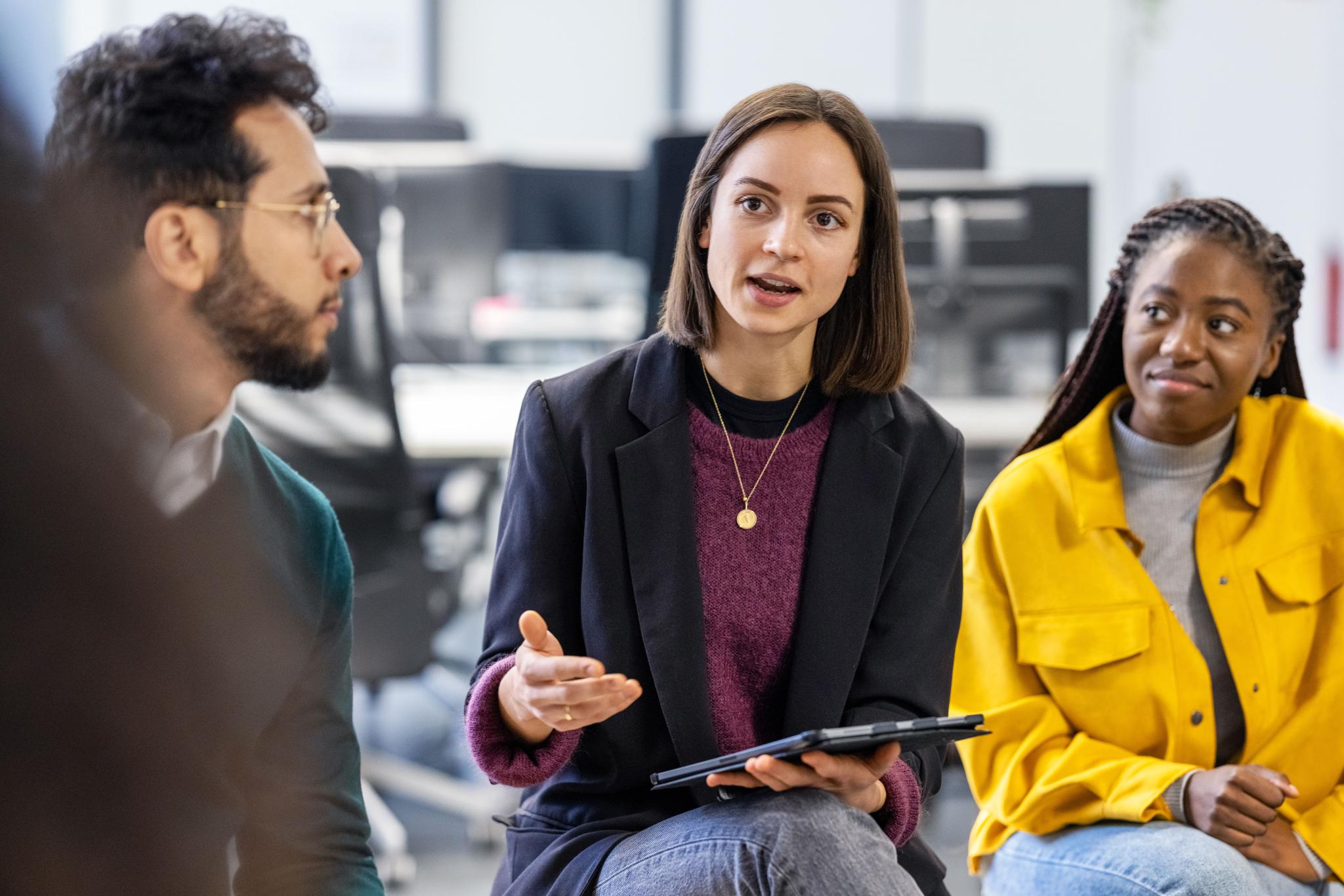 Team discussing Data Privacy Week